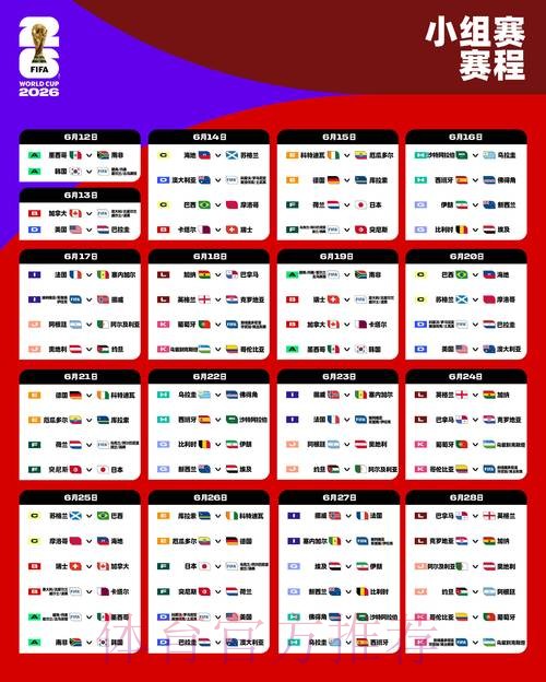 2026世界杯完整赛程最新完整安排怎么看 2026世界杯完整赛程最新完整安排怎么看